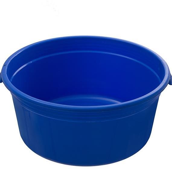 terbaru tong air 120 liter green leaf 0512 - drum gentong plastik tutup biru putih