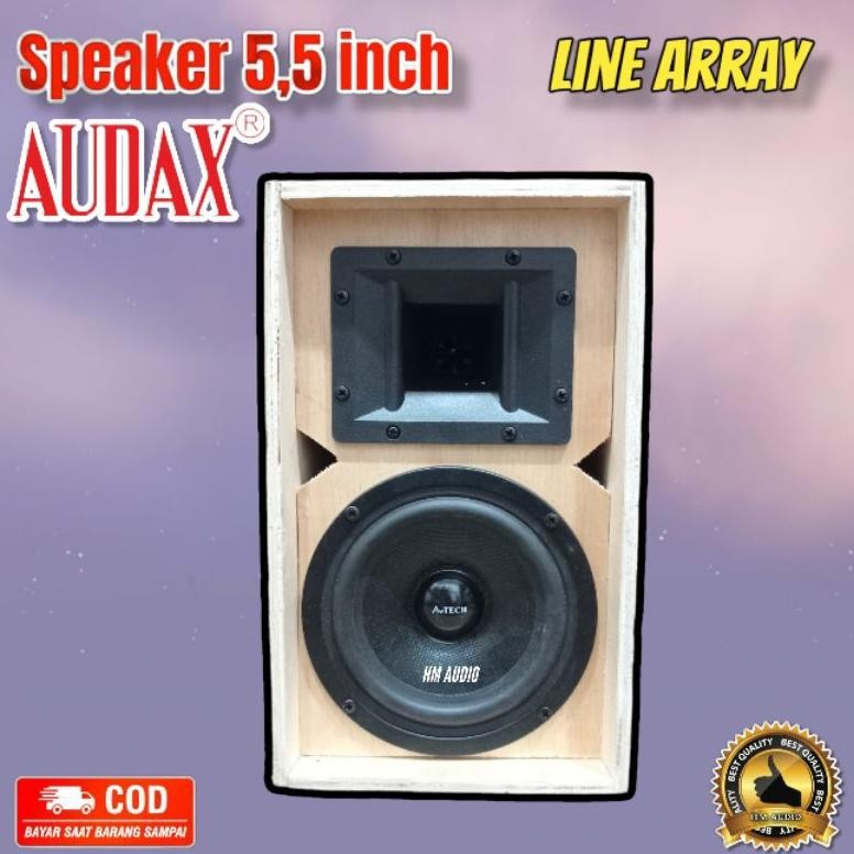 Original Speaker Audax 5,5 Inch Pro Tech + Box Speaker Line Array 5,5 Inch Miniatur An-6
