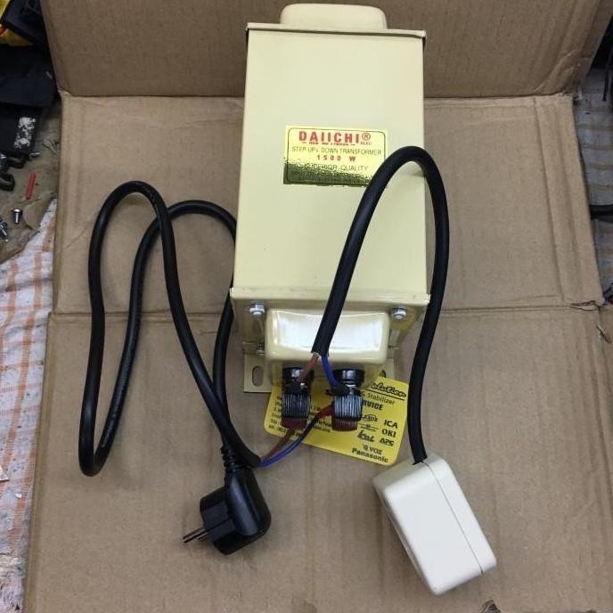 Daiichi Trafo Step Up Step Down 1500W 220V Ke 110V Atay 110V Ke 220V