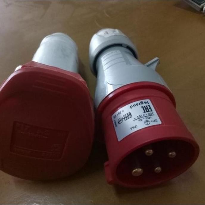 Lm Legrand Plug Industri + Mobile Socket 4 Pin 16A Ip 44 Set Male Female