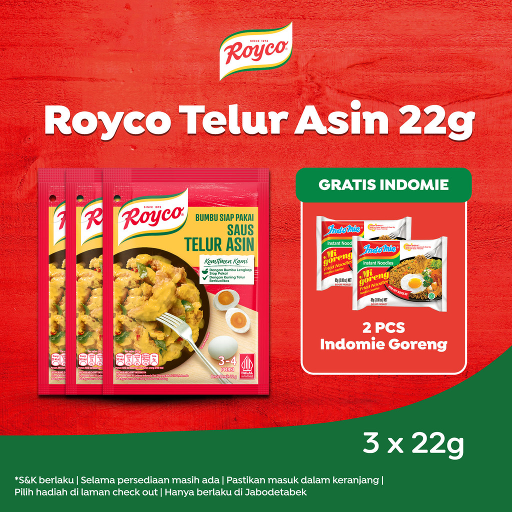 

Buy 3 Royco Salted Egg Get 2 Indomie
