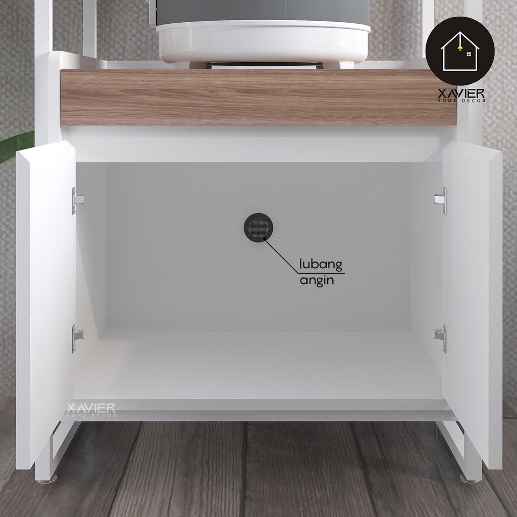 Xavier Home Decor - Rak Dapur Serbaguna 3 Susun / Rak Oven Microwave / Rak Dapur Modern Charlie