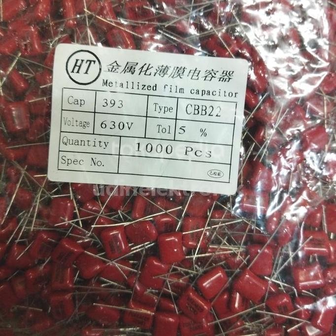 DISKON KAPASITOR MILAR 393J 630V | 39N 630V FILM CAPACITOR AUDIO GRADE