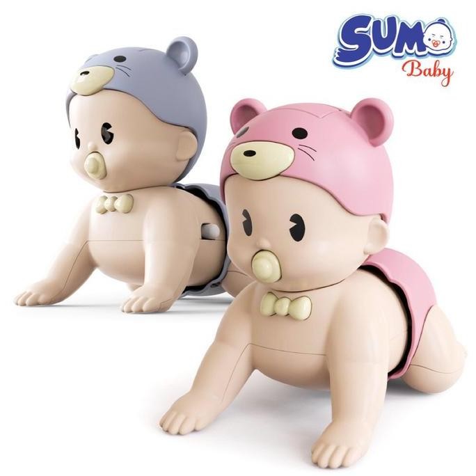 DISKON BONEKA BAYI MERANGKAK MUSIK - CRAWLING DOLL BAYI SUARA GERAK INTERAKTIF