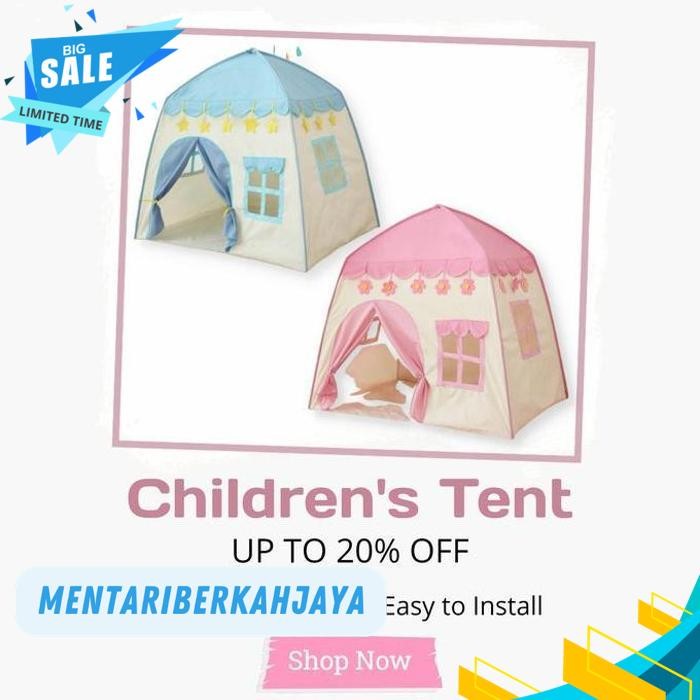 TENDA MAINAN ANAK | TENDA PORTABLE KEMAH ANAK | TENDA ANAK OUTDOOR KUALITAS PRODUK TERBAIK