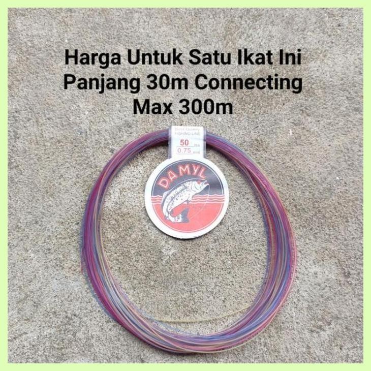 Harga Grosirl Senar Pancing Damyl Pelangi / Mambo 30M Connecting