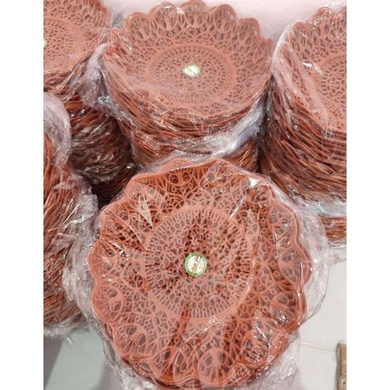 Bisa Cod Promo Piring Rotan Plastik/Ingka Plastik Lusinan (12Pcs) ||