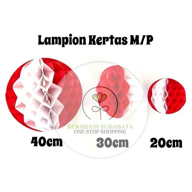 Buruan beli] Lampion Kertas Merah Putih / Lampion 17 Agustus