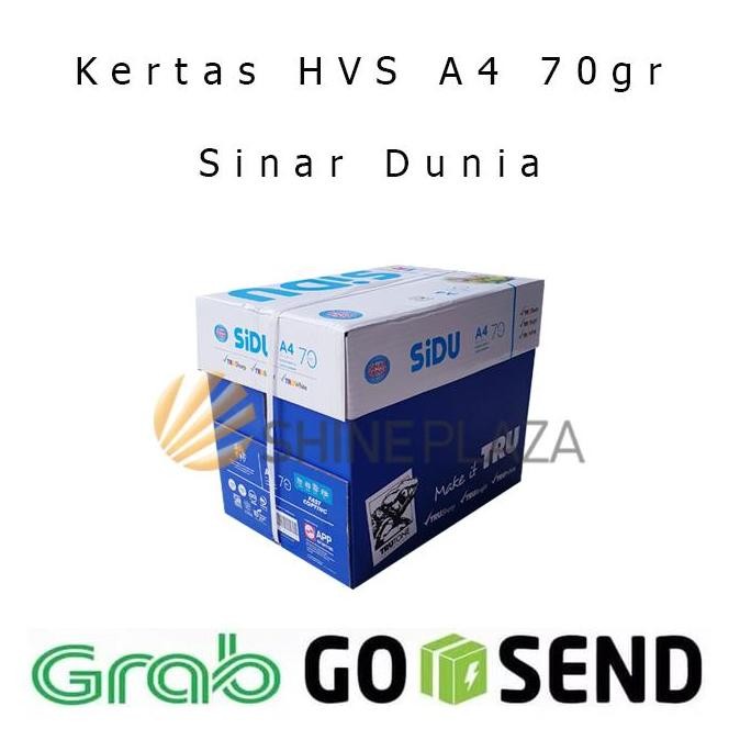 

TERMURAH - Kertas HVS A4 70gr Sinar Dunia 1 Dus - Khusus Gosend