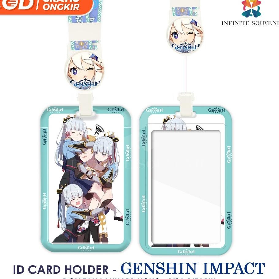 

N017 Id Card Holder Tali Yoyo Genshin Impact Nametag Yoyo Card Holder Yoyo Card Holder Tali Bisa Ditarik