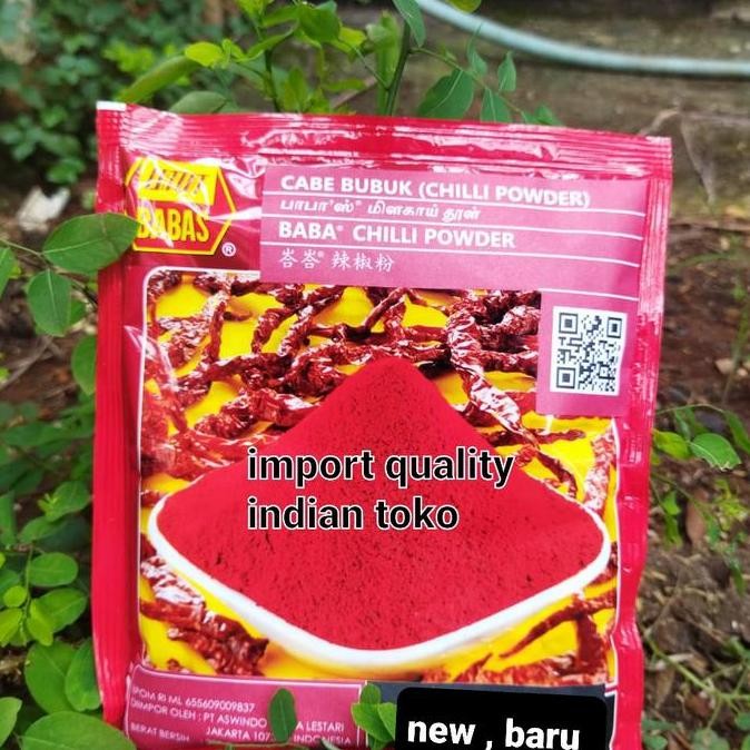 +++++] BABAS CHILLI POWDER/ BUBUK CABE IMPORT 250 GRAM