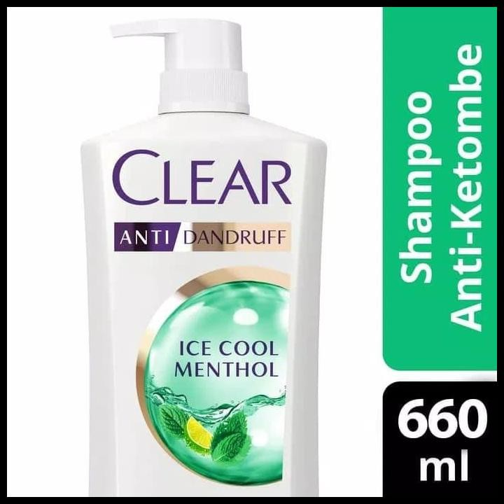 Terlaris Shampoo Clear Ice Cool Mentol Anti Ketombe 680 Ml Good Quality
