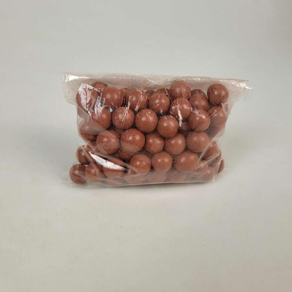 Promo Gila 100Pcs Bola Kelereng Tanah Liat Ukuran Kecil 9-10Mm - Cokelat - 7Chzdlbr