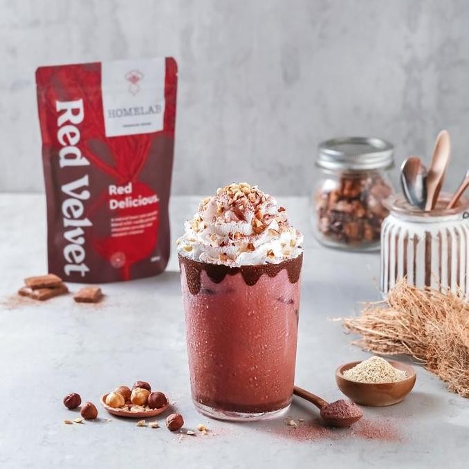 

Terlaris Homelab Bubuk Minuman Red Velvet Latte Premium Powder 200G Ready Stok