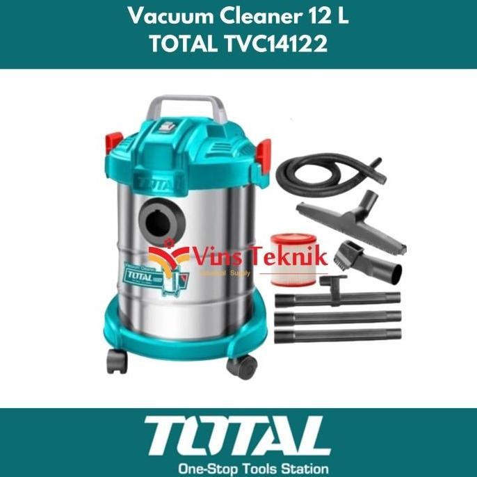NEW TOTAL Wet & Dry Vacuum Cleaner 12L Mesin penyedot debu TOTAL TVC14122
