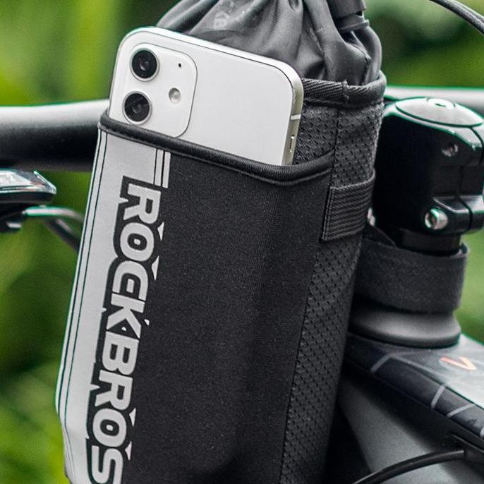 Tas Handlebar Tempat Air Minum Bidon Merk Rockbros Original