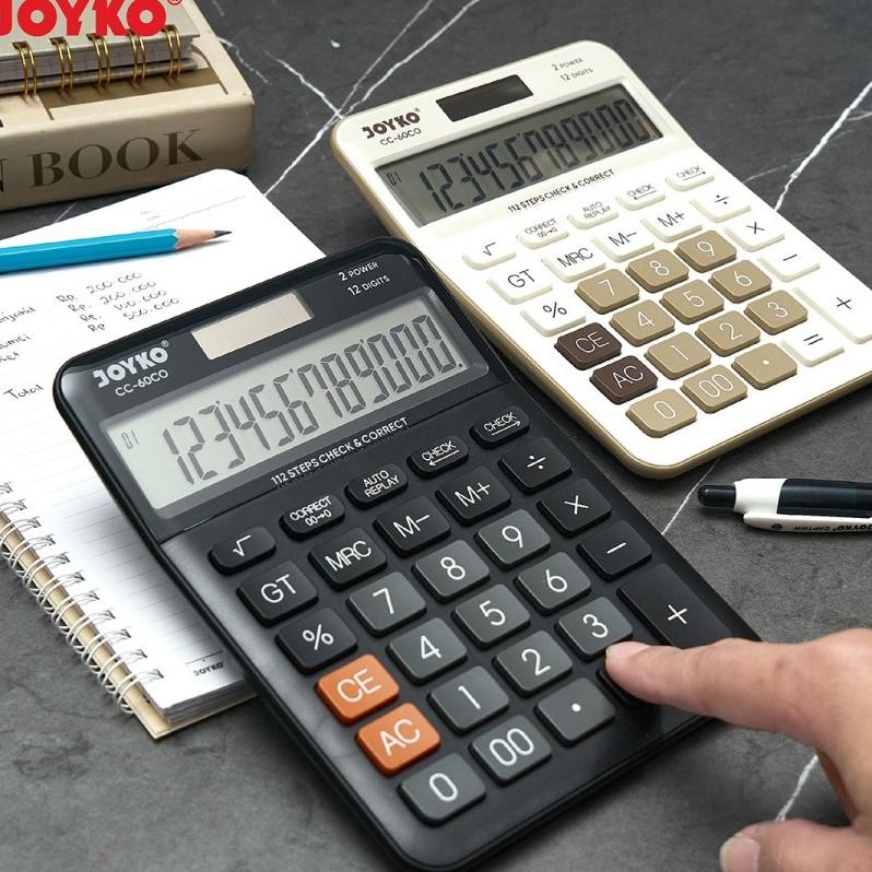 

Joyko Cc60Co Che Correct Calculator Blcd Display Kalkulator Cc60Co