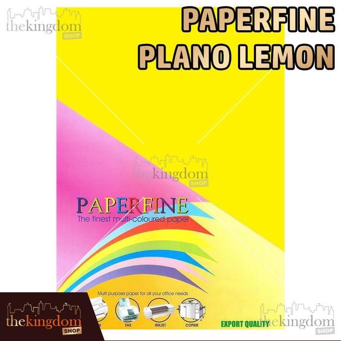 

TERMURAH - Paperfine Kertas HVS Warna Plano Lemon Kuning Tua 61x86cm /500 Lembar 210