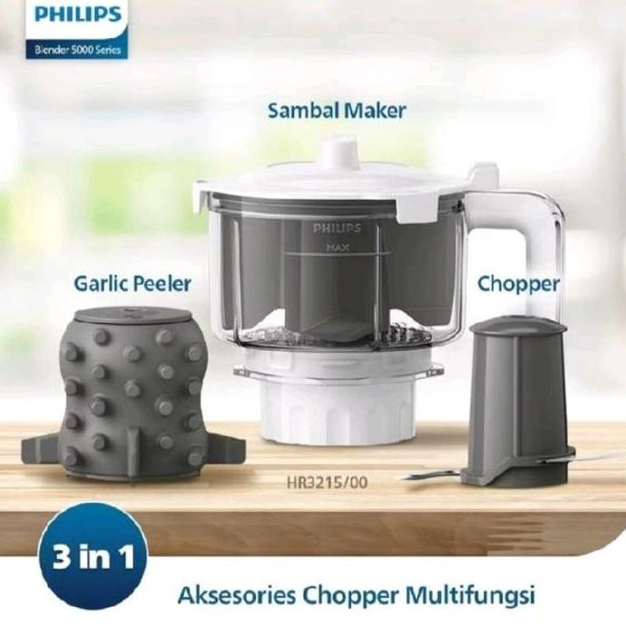 Philips Accessories Blender HR2221 HR2222 HR2223 Sambal Maker Chopper Pengupas Bawang Putih HR3211