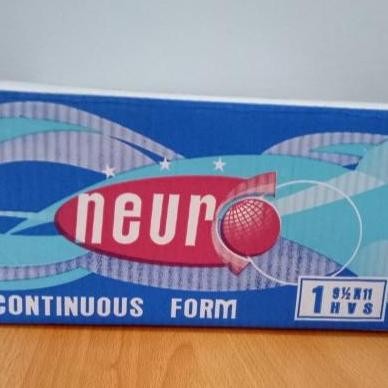 

TERBARU - Continous Form 91/2 x 11 1 Ply/2 ( K1/2 Neuro ) / Kertas Komputer