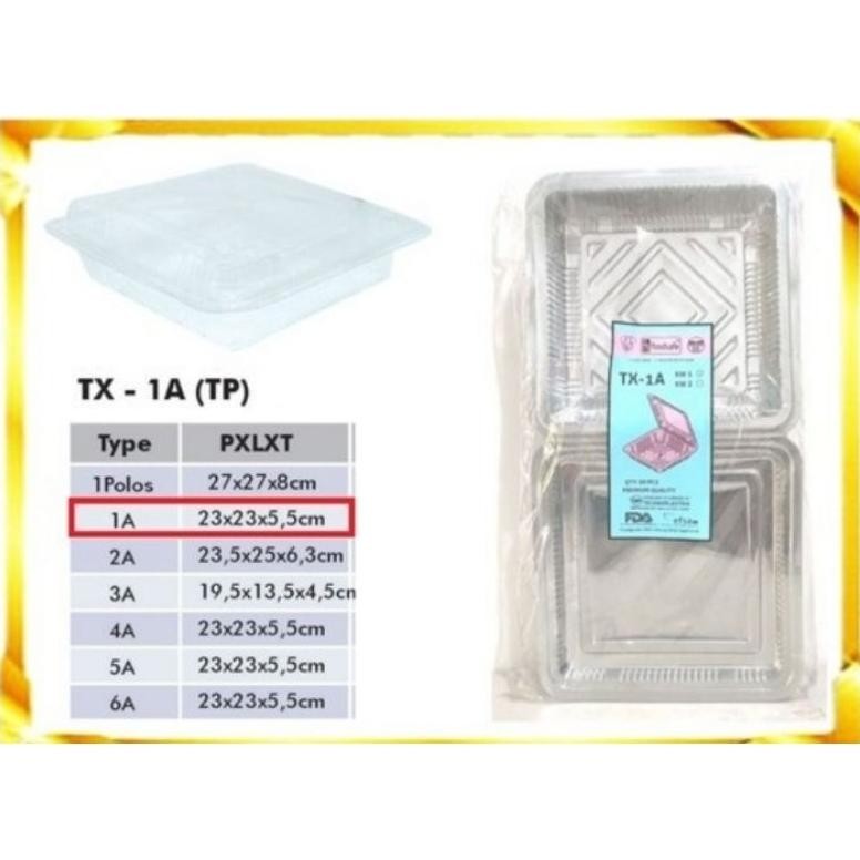 Mika Kue TX-1A Gajah - Mika Box TX 1A - ISI 50 PCS