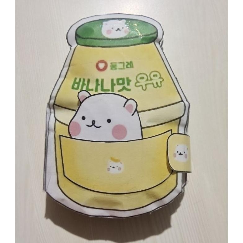 Jk-54 Promo Boneka Kertas Squishy Book Banana Milk Hamster Jk-54