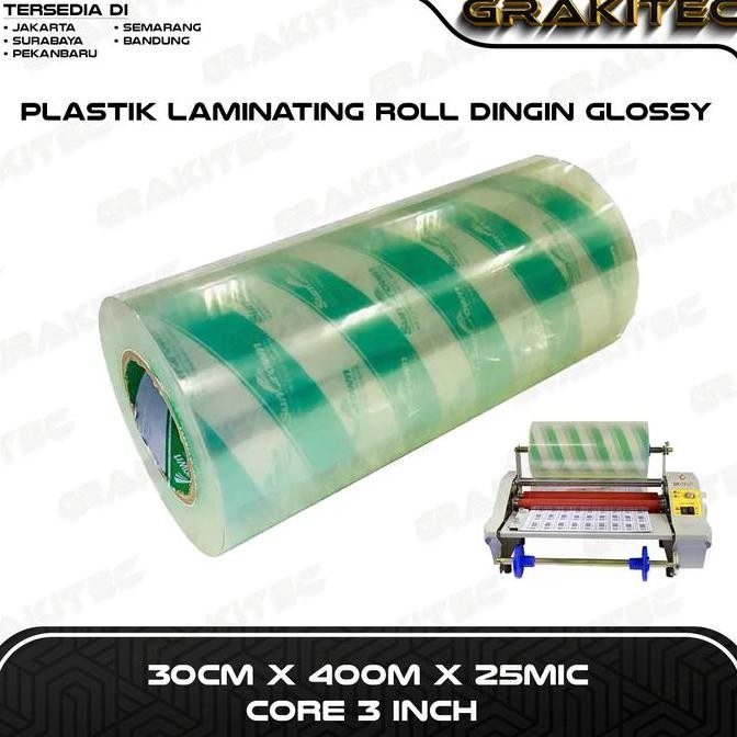 

TERMURAH - PLASTIK LAMINATING ROLL DINGIN GLOSSY / DOFF