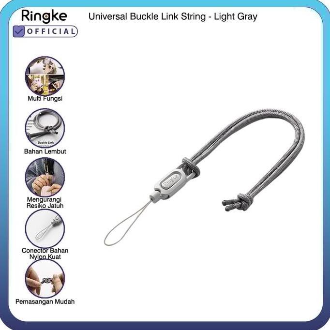 

Ringke Buckle Link String Light Gray Strap Tali Gantungan Hp Lanyard