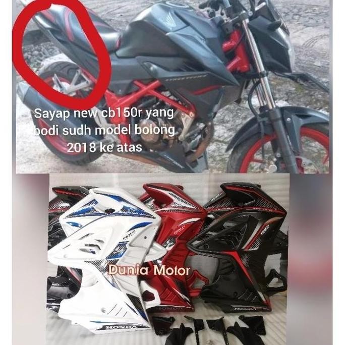 half fairing fering new cb 150 r 2019 2020 2021 - sayap bodi samping all new cb150r - tutup mesin ne