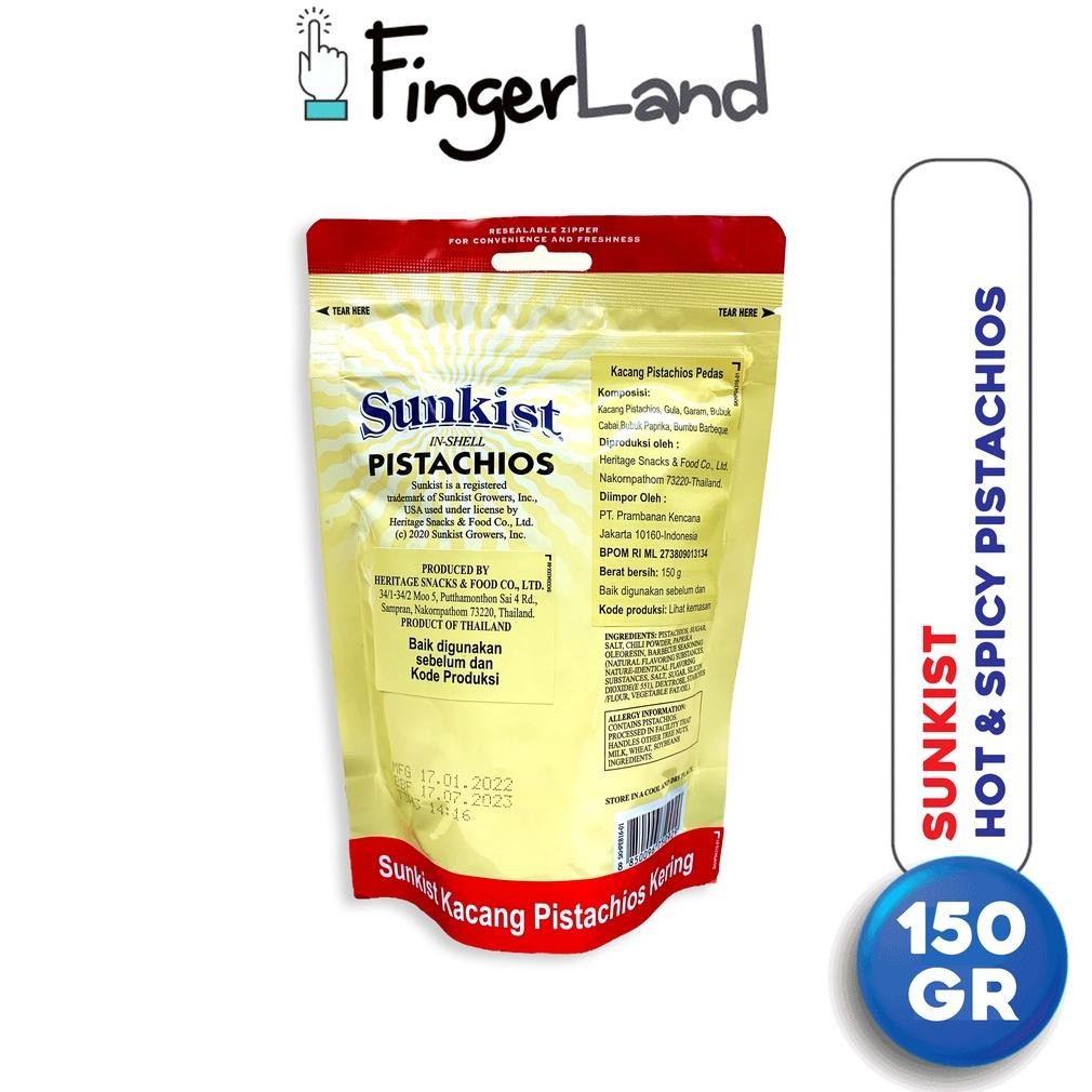 

SUNKIST Hot & Spicy Pistachios 150 gram Kacang Pistachio