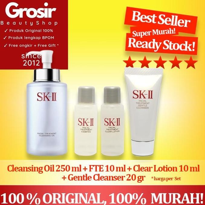 NEW SK-II/SK2/SKII/SK II Cleansing Oil 250 ml+FTE 10 ml + CL 10 + Sabun 20