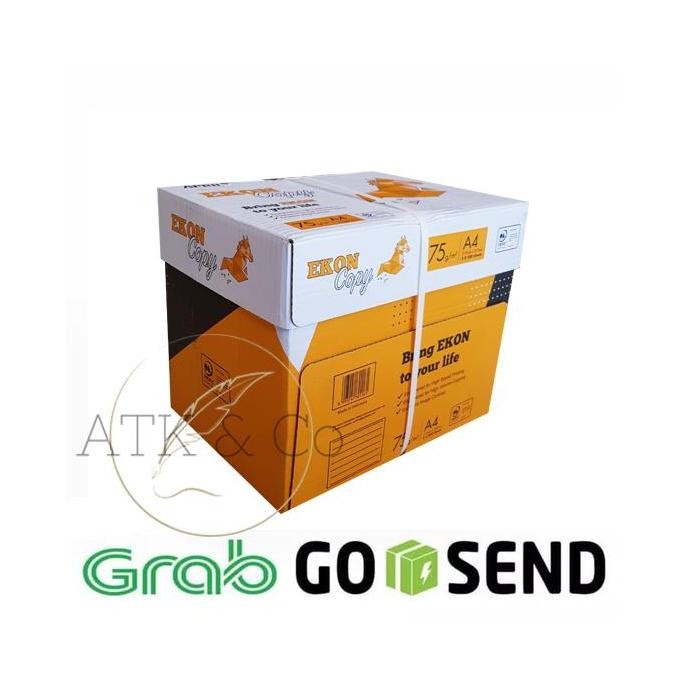 

Kertas HVS A4 75gr Ekon Copy 1 Dus - Khusus Gosend