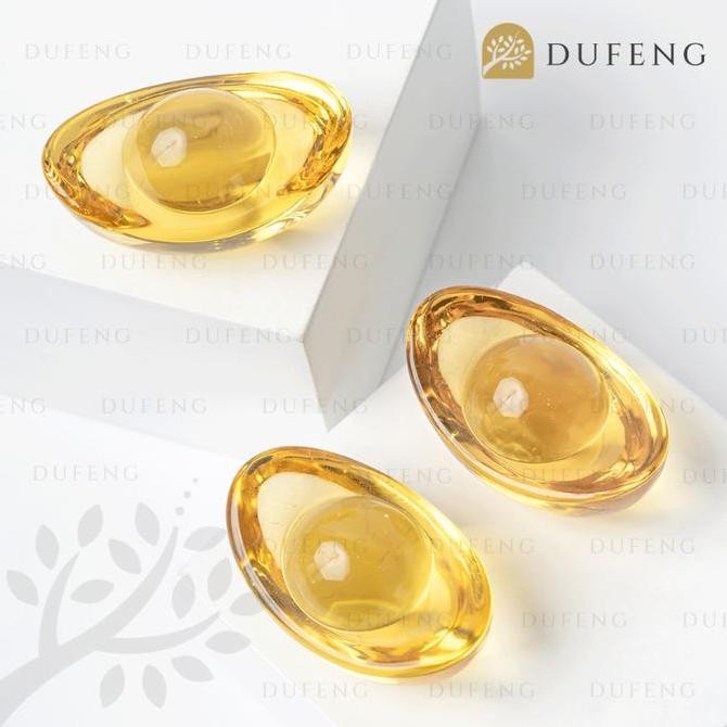 TERLARIS - Yellow Crystal Ingots | Tael Emas | Uang Cina Kuno Lambang Kemakmuran