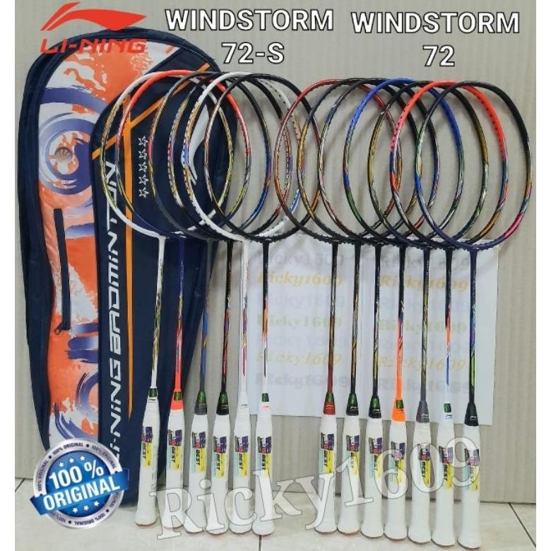 RAKET BADMINTON LINING WINDSTORM 72 / 72-S - RAKET LINING WINDSTORM 72 /72S - TENSION 30 LBS / AEROT