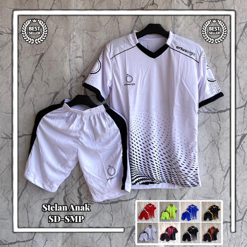 Jersey Bola Anak Anak Umur 5-15 Tahun Baju Futsal Anak SD/SMP Nugi