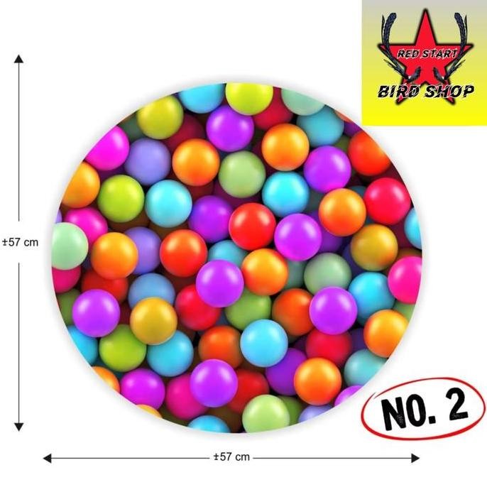 ready Karpet Motif Bola 3D 3 Dimensi Alas Sangkar Kandang Burung Murai No 2 Bahan Spons Karpet Tatak