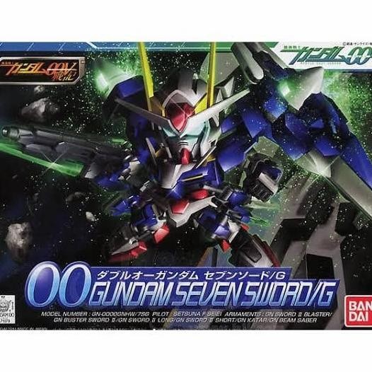Bandai SD BB 00 Gundam Seven Sword Sword/G , seri exia qant raiser