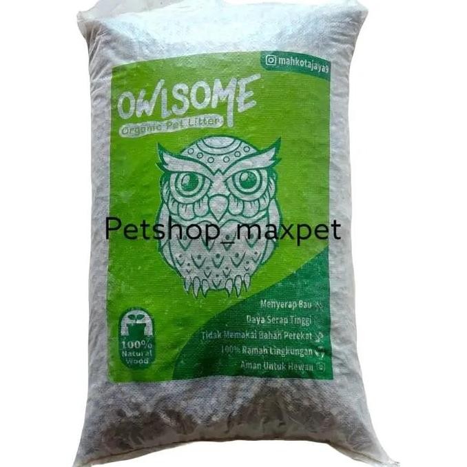 ready Owlsome Wood Pellet Pelet Pallet Palet Alas Kandang Kayu Kucing Hamster 20 kg Ramah Lingkungan