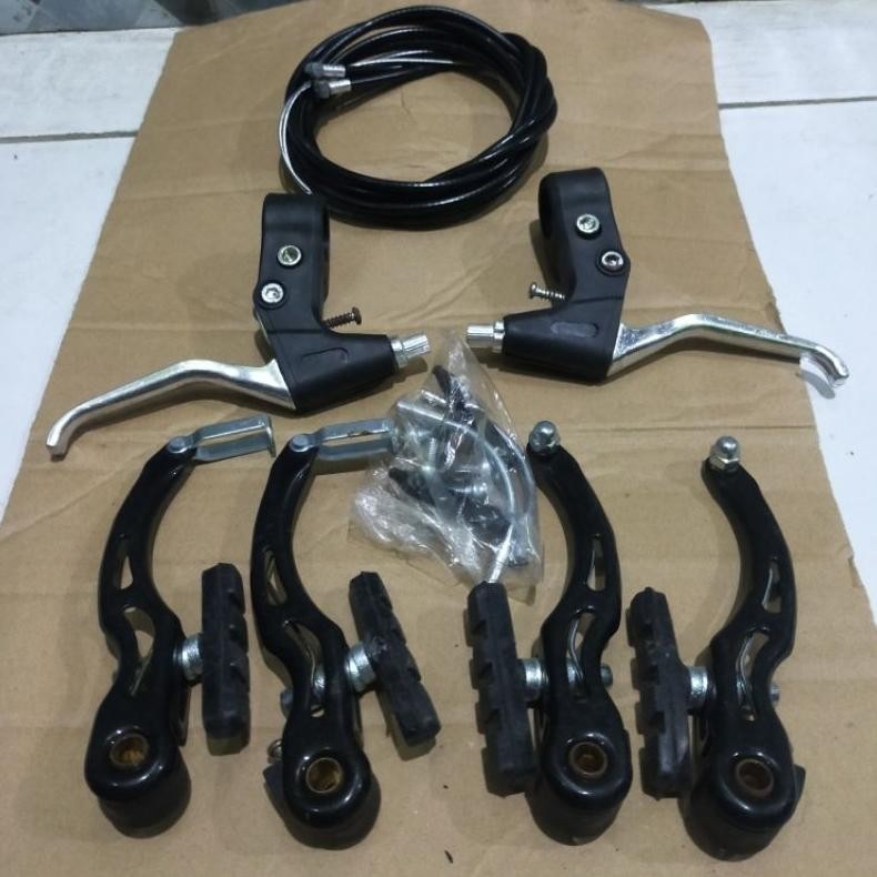 rem v brake sepeda BMX lipat MTB sepeda anak anak rem  set komplit depan belakang rem sepeda Nugi