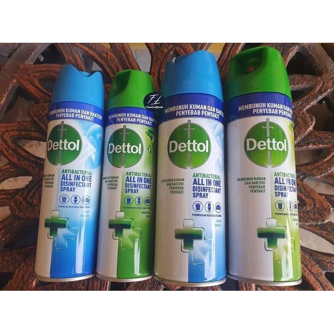 ready Dettol Desinfectant Desinfektan Spray 450 ML Morning Dew Hijau | Biru