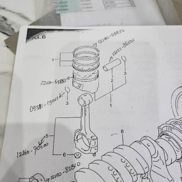 piston suzuki every asli sgp