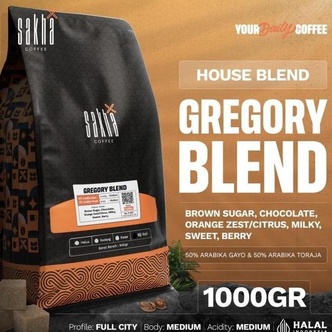 

PROMO KOPI ARABIKA GREGORY ESPRESSO BLEND ARABICA COFFE BEAN BIJI BUBUK 1KG