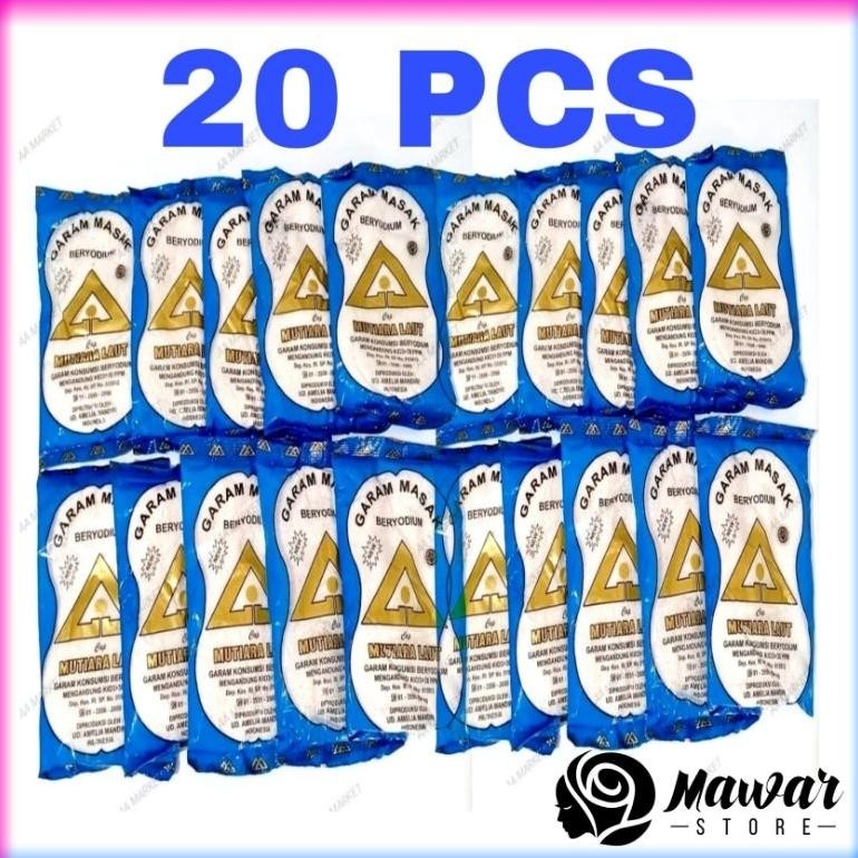 

(Terbaru) [ 20 PCS ] GARAM MASAK BERYODIUM BUMBU DAPUR 100 GRAM (Terlaris)