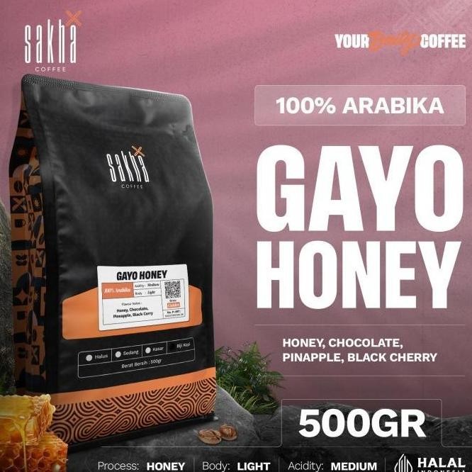 

PROMO BIJI KOPI ARABIKA GAYO HONEY ARABICA COFFEE BEANS SAKHA ROASTERY 500GR