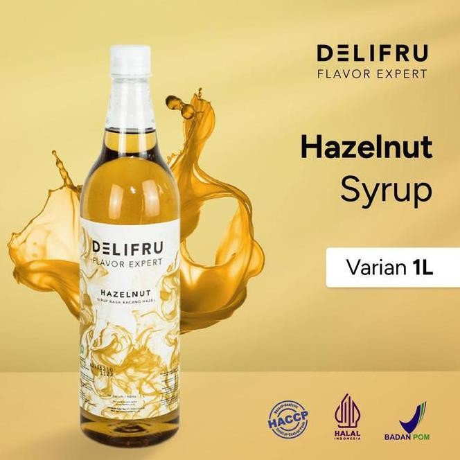 

(SALE) DELIFRU SYRUP HAZELNUT - SIRUP HAZELNUT 1 LITER