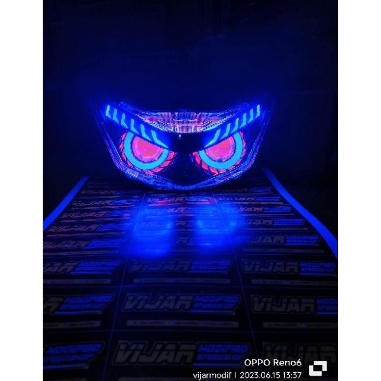 (Original) (Pnp) Proji Beat Deluxe/Headlamp Beat Led 2020-2023/Reflektor Beat Deluxe Custom Proji/Re