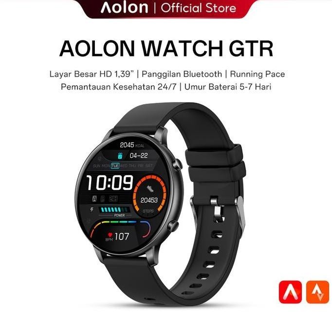 Produk Baru!! Aolon Huafit GTR Smartwatch Bluetooth Call Touch Screen Pria Wanita Waterproof IP67