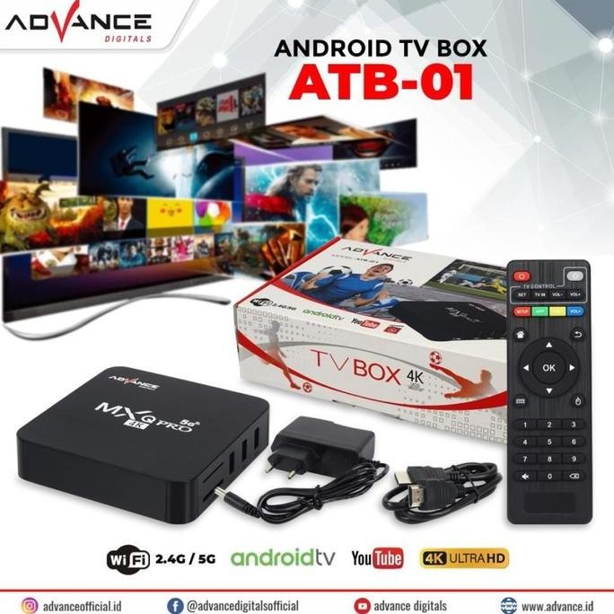 ADVANCE ATB-01 ANDROID TV BOX ULTRA HD 4K 4GB/32GB WIFI 5G ANDROID 10