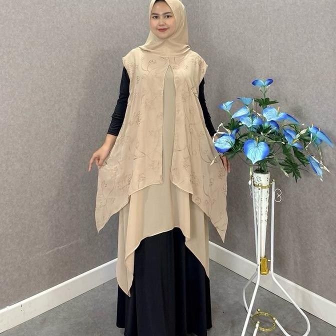 HIJAB TUNIK HUMAIRA EMBROIDERY SERIES | JILBAB TUNIK | Hijab instan | Tunik | kerudung |JILBAB PESTA