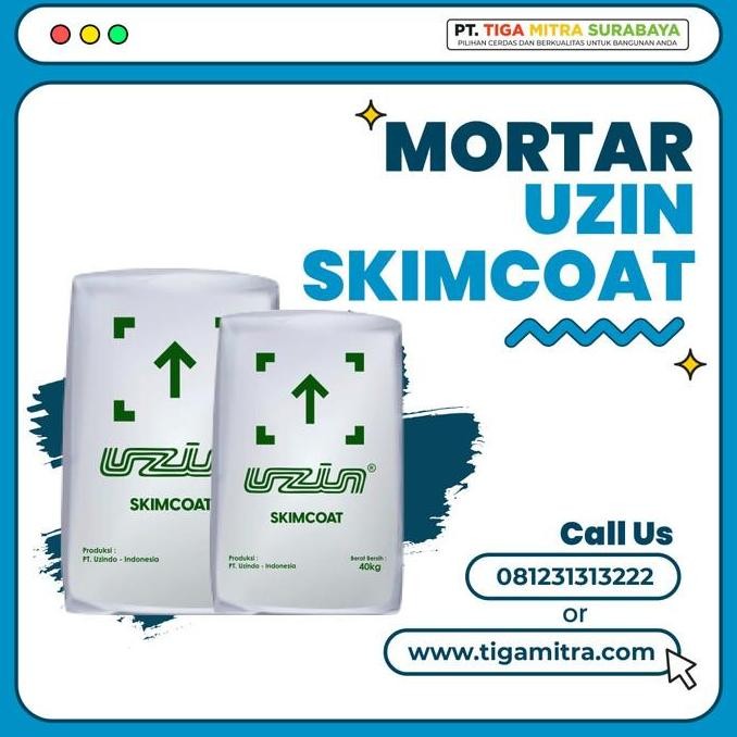 [Expert] Semen Mortar Uzin Skim Coat Acian Putih